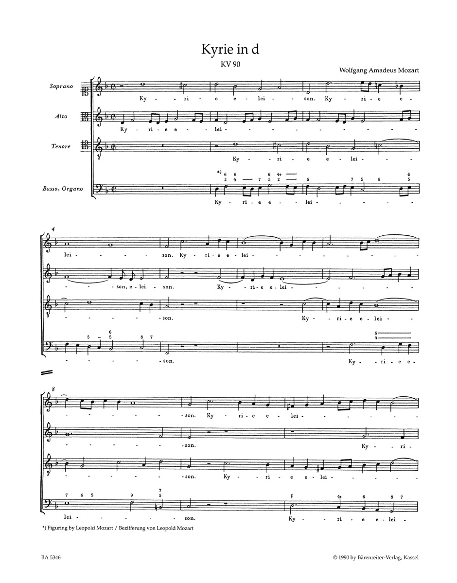 Other Cover Image Kyrie d-Moll KV 90