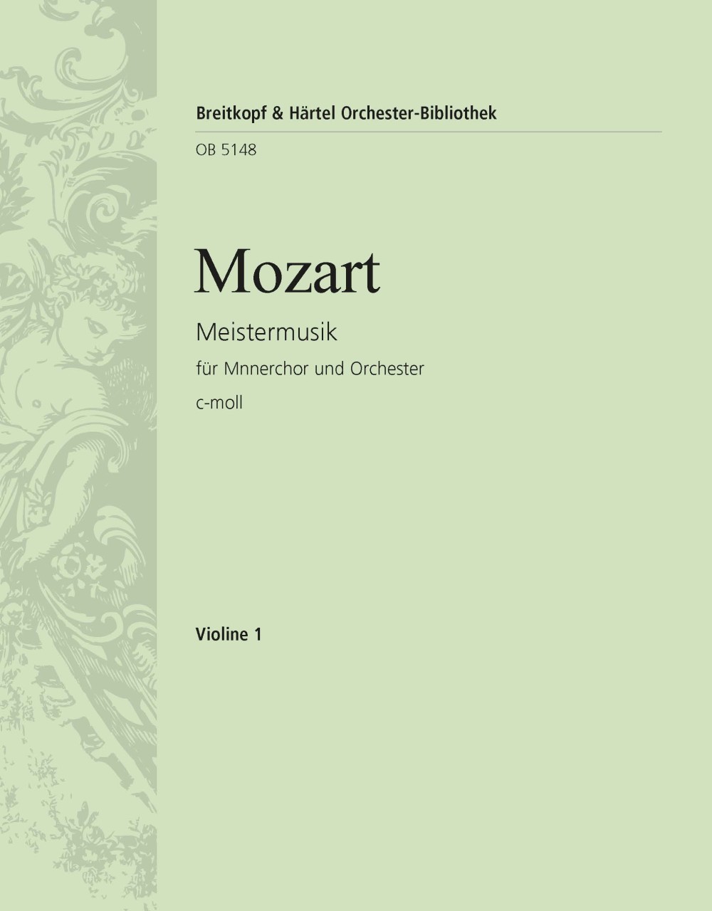 Front Cover Image Meistermusik c-moll nach KV 477 (479a) "für Chor und Orchester"