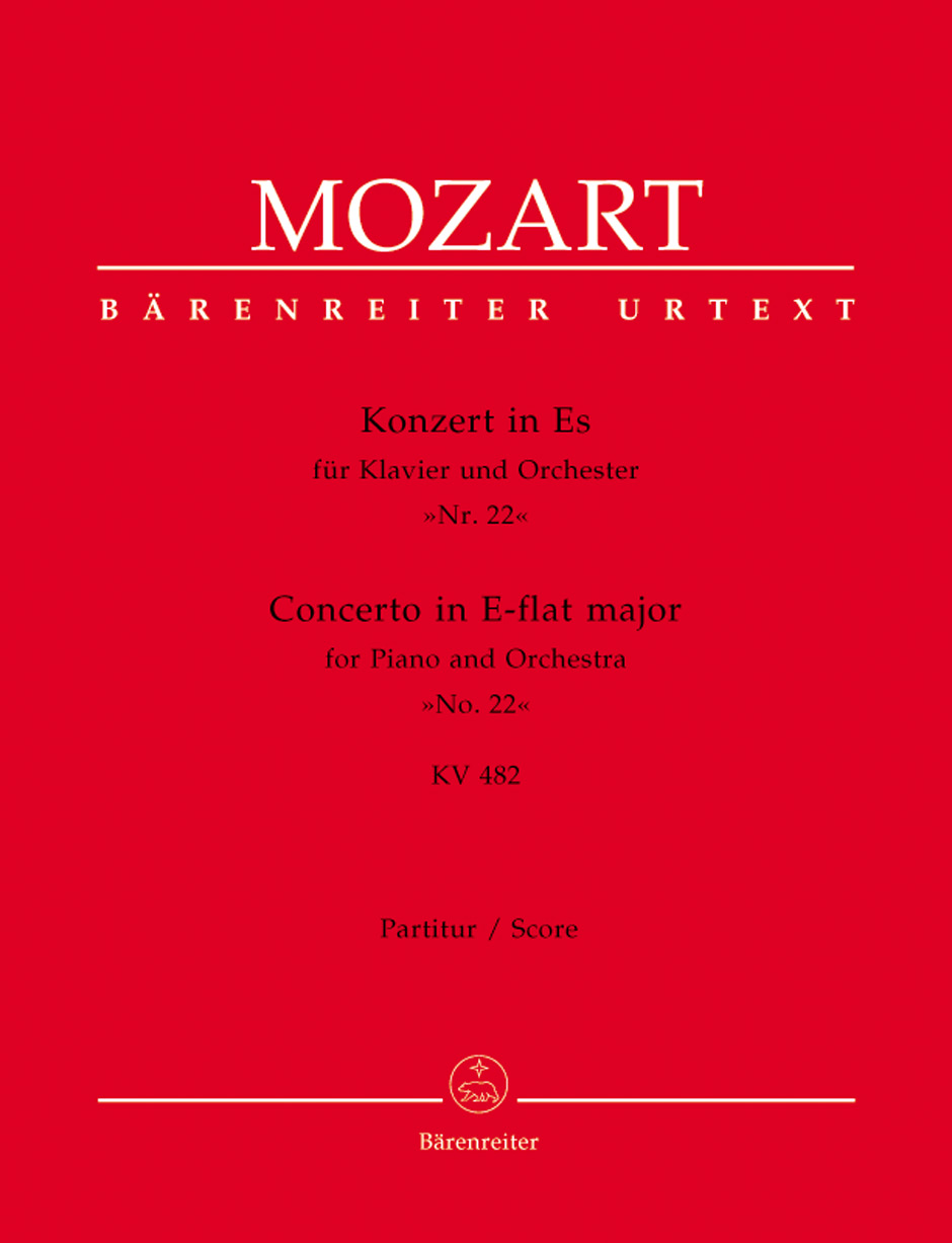 Front Cover Image Konzert für Klavier und Orchester Nr. 22 Es-Dur KV 482