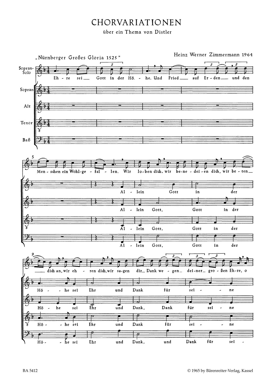 Other Cover Image Chorvariationen über ein Thema von Hugo Distler