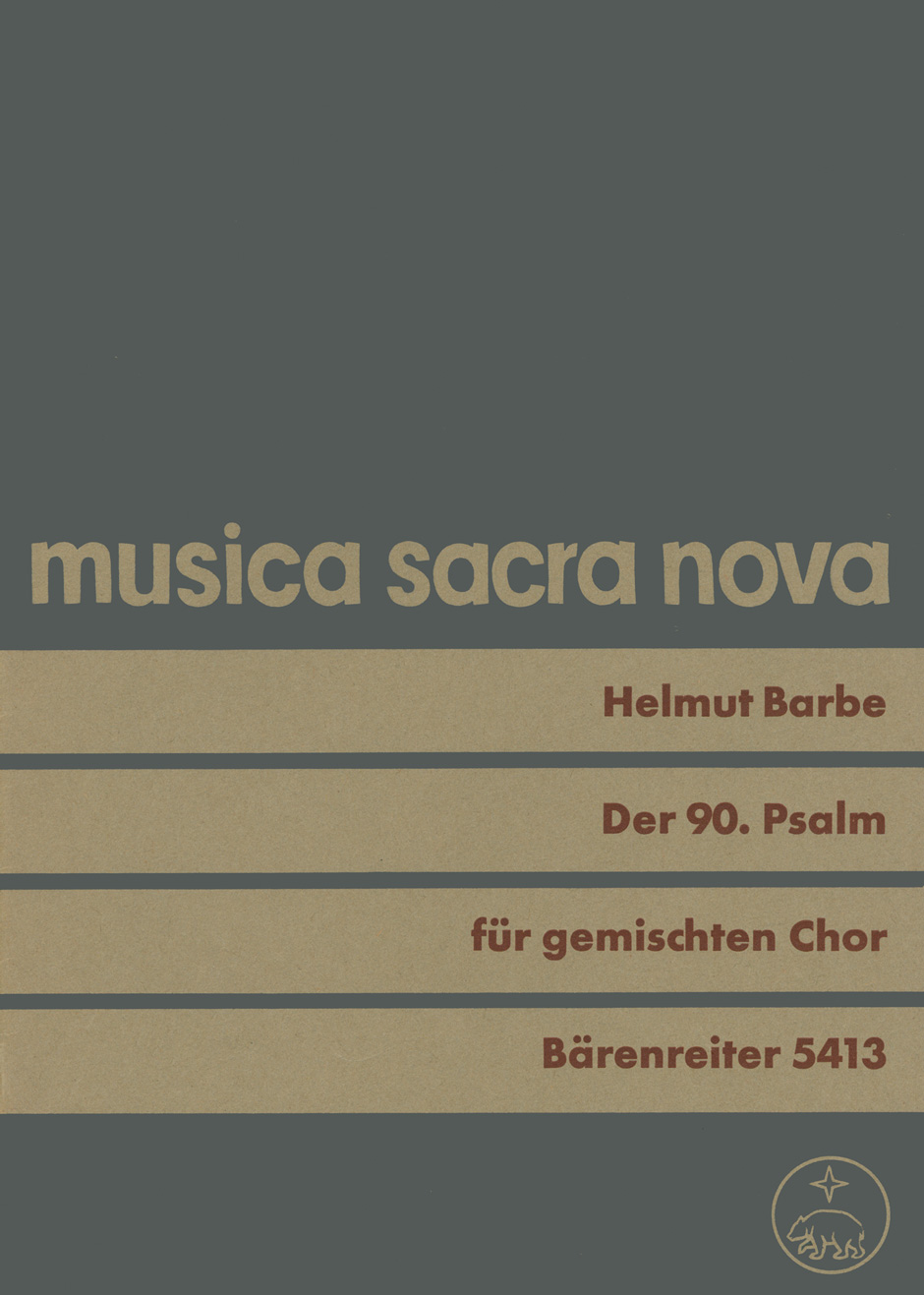 Front Cover Image Der 90. Psalm "Herr, du bist unsre Zuflucht" (1965)