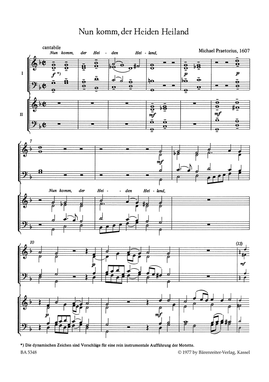 Other Cover Image Nun komm, der Heiden Heiland - In dulci jubilo