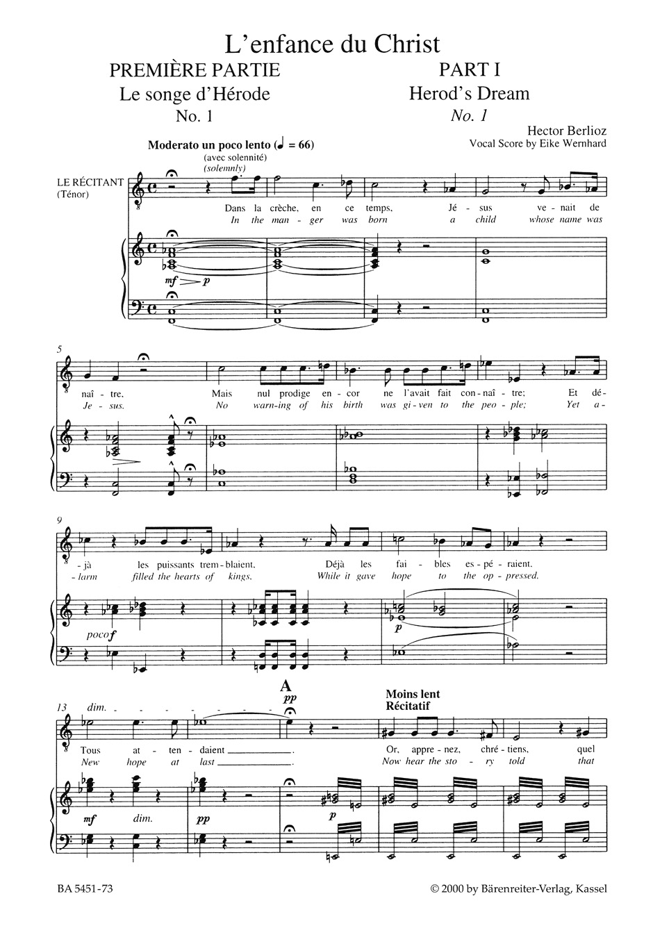 Other Cover Image L'enfance du Christ op. 25 Hol 130