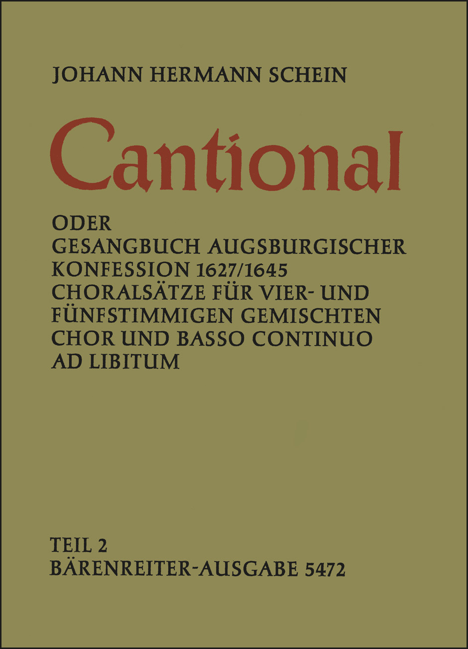 Front Cover Image Cantional oder Gesangbuch Augsburgischer Konfession 1627/1645, Band 2