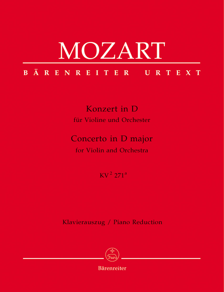 Front Cover Image Konzert für Violine und Orchester D-Dur KV 271a (271i)