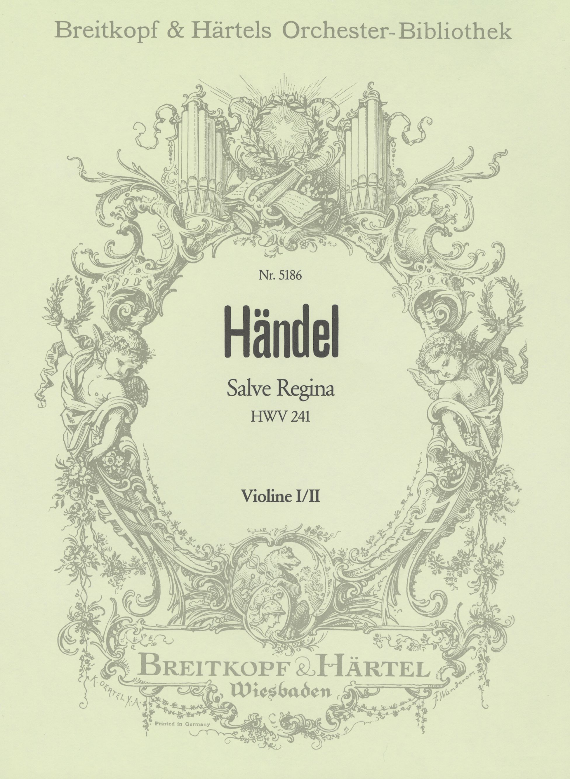 Front Cover Image Salve Regina HWV 241