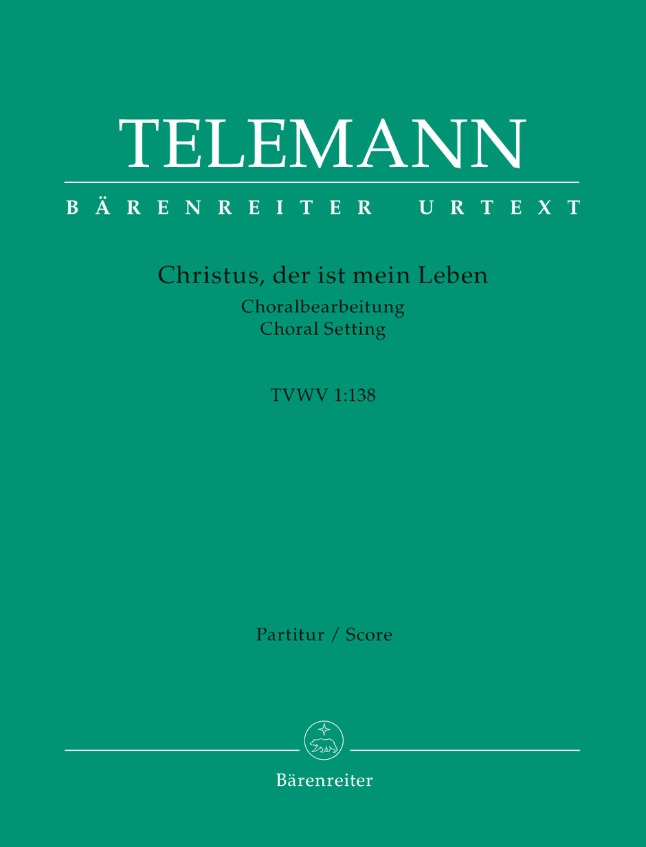 Front Cover Image Christus, der ist mein Leben TVWV 1:138
