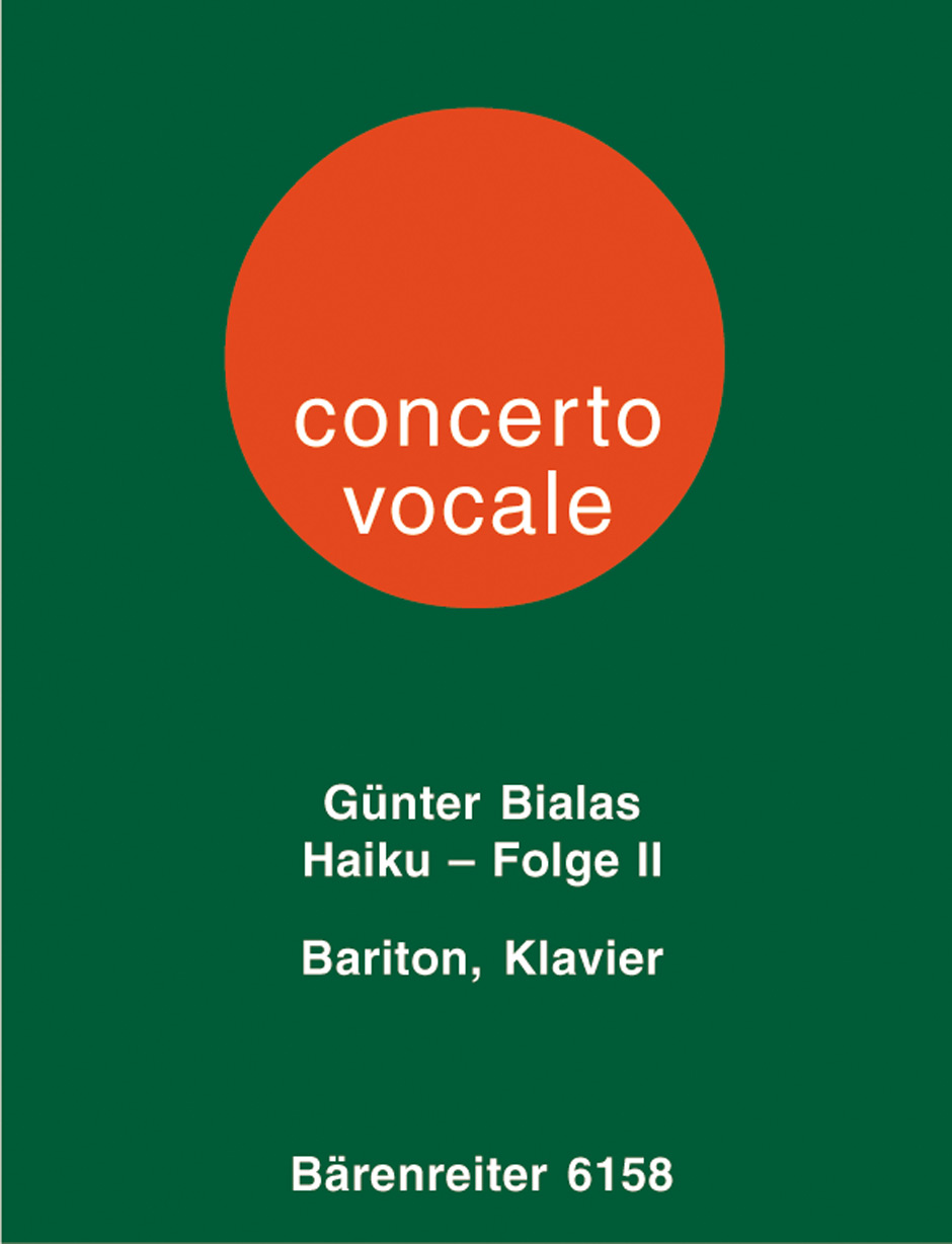 Front Cover Image Haiku - Folge II für Bariton und Klavier (1972)