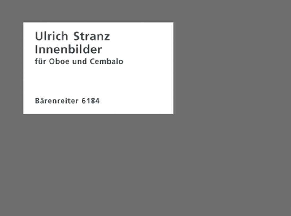 Front Cover Image Innenbilder für Oboe und Cembalo (1975)