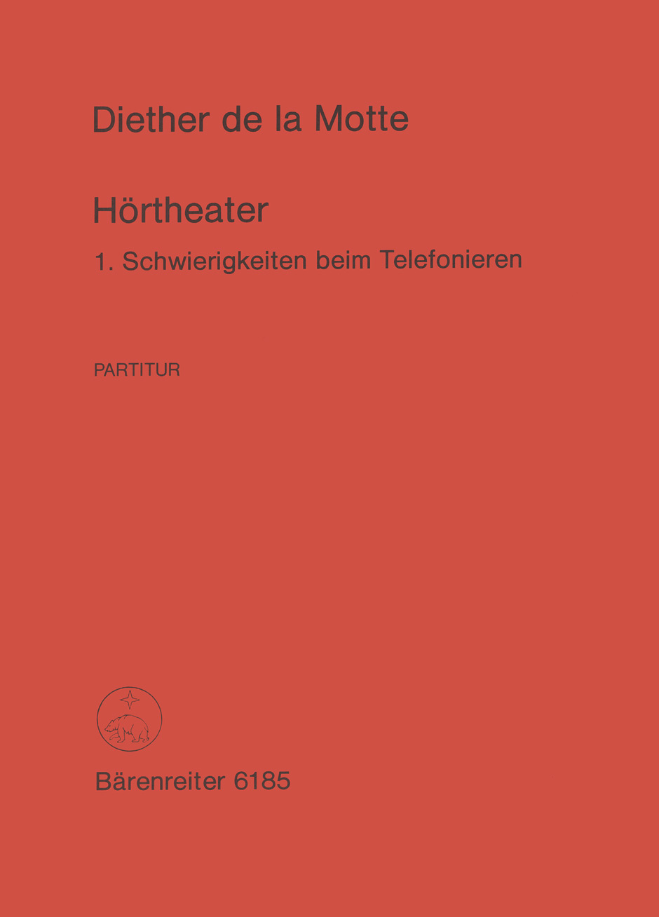 Front Cover Image Hörtheater 1: Schwierigkeiten beim Telefonieren (1976)