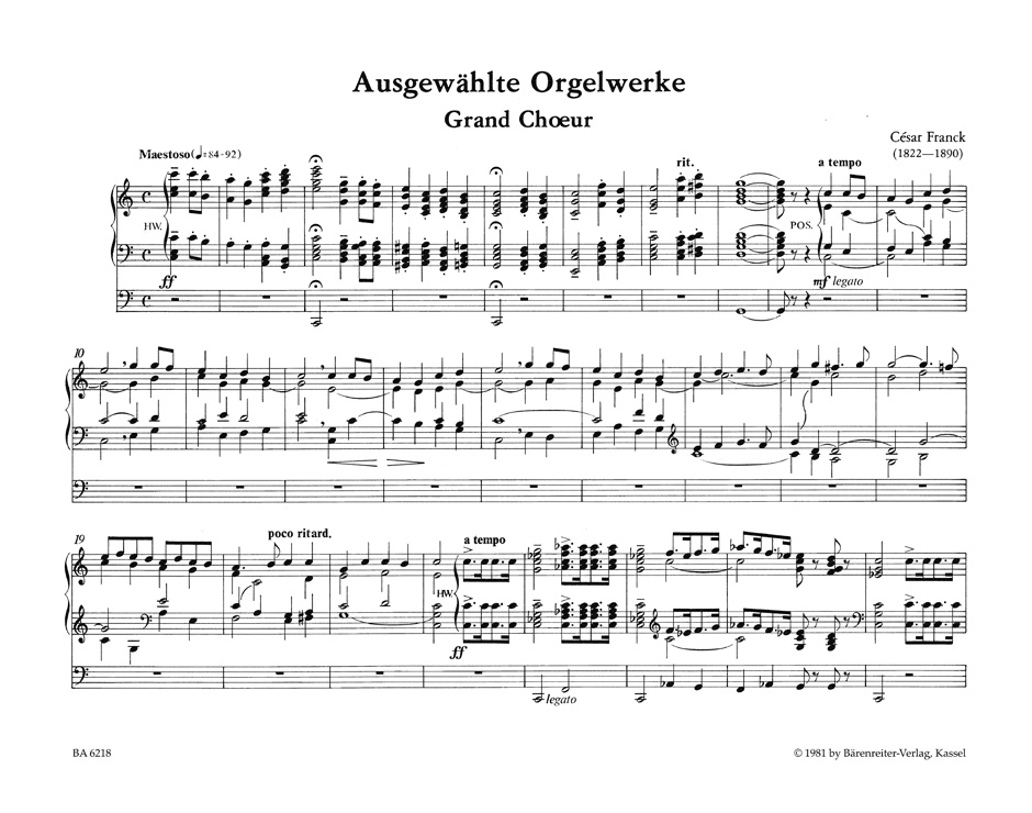 Other Cover Image Ausgewählte Orgelwerke