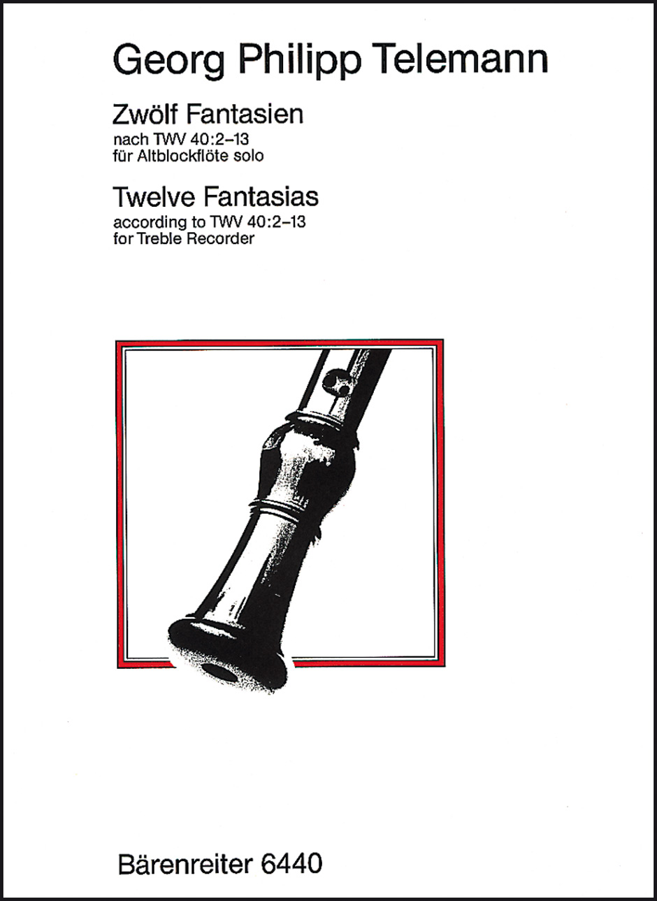 Front Cover Image Zwölf Fantasien für Altblockflöte solo