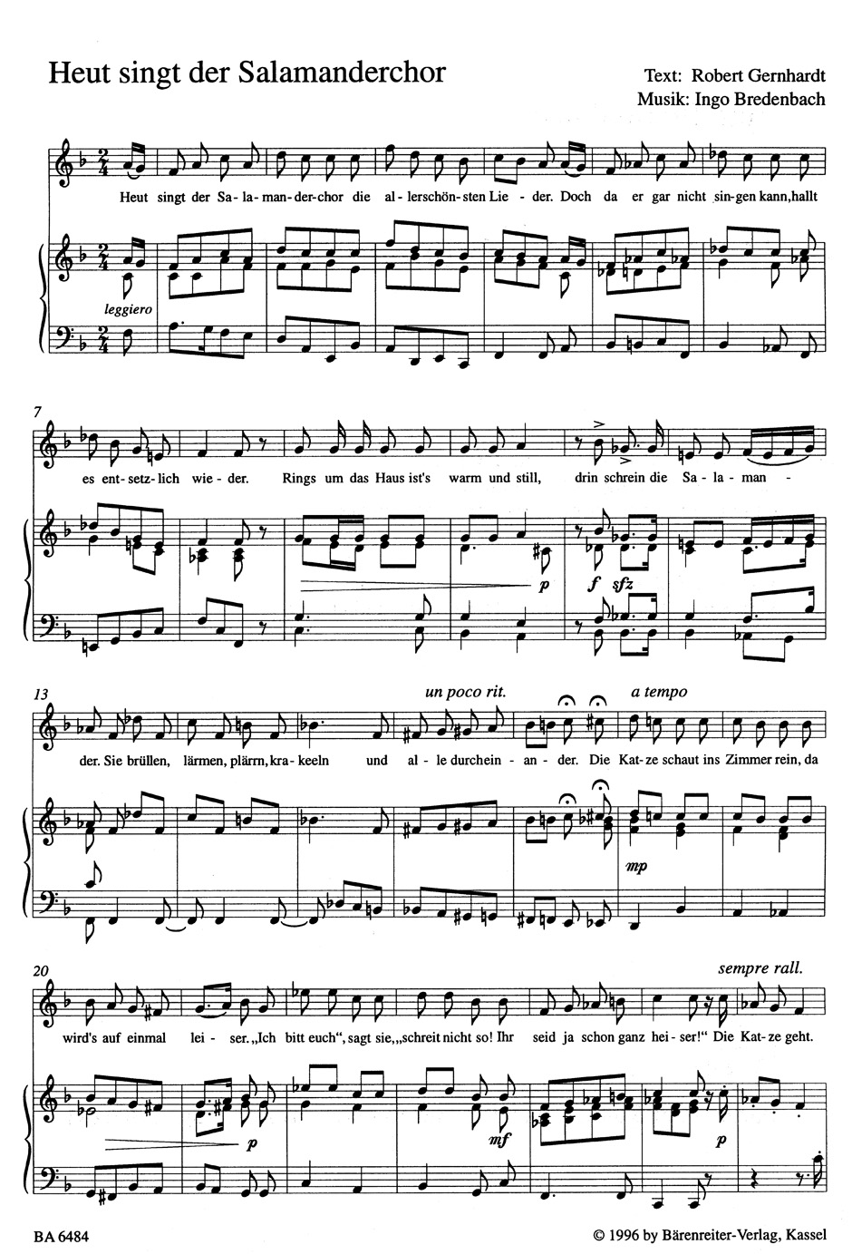 Other Cover Image Heut singt der Salamanderchor