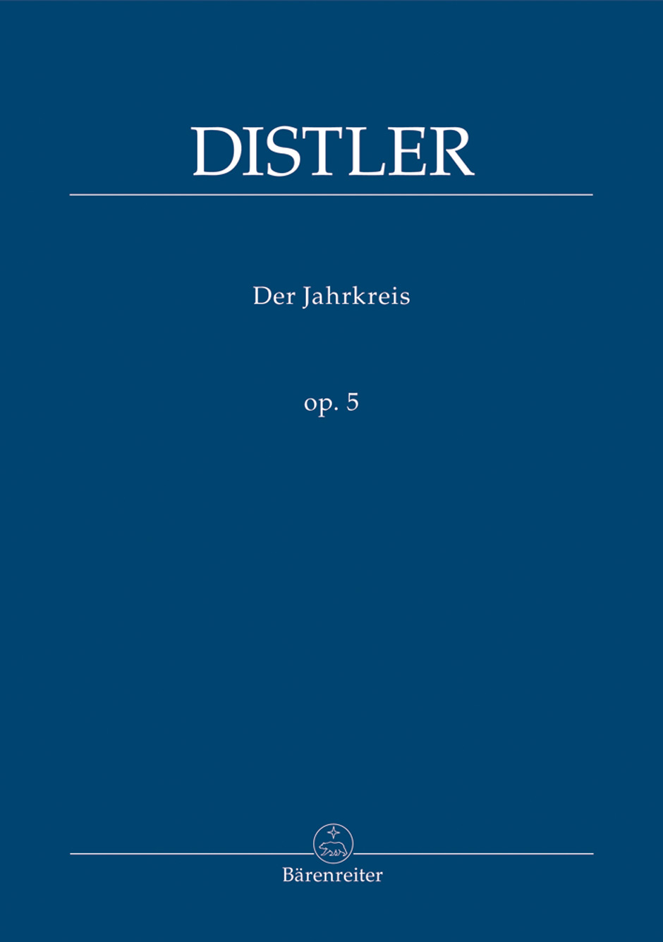 Front Cover Image Der Jahrkreis op. 5 (1932/1933)