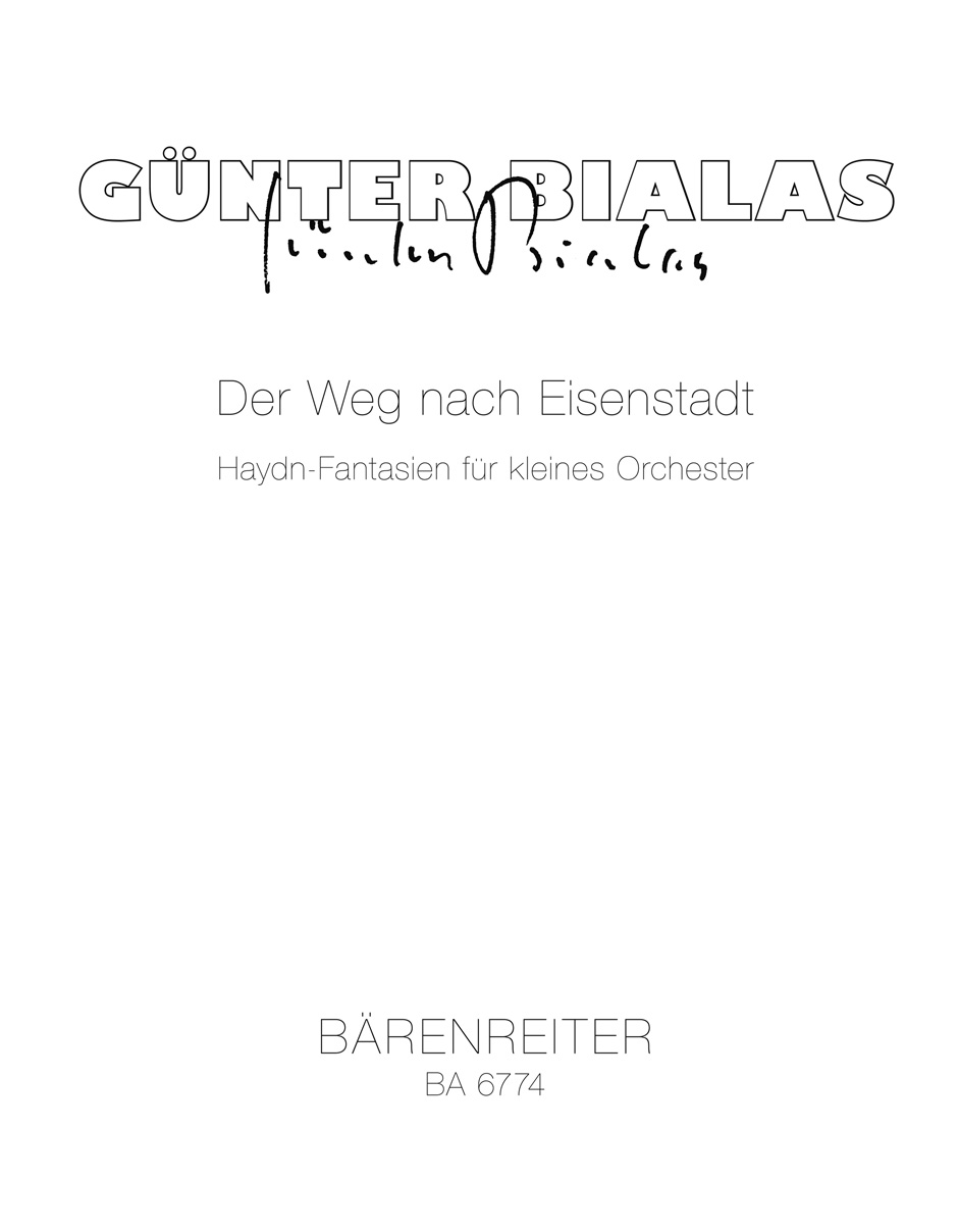 Front Cover Image Der Weg nach Eisenstadt für kleines Orchester (1980)