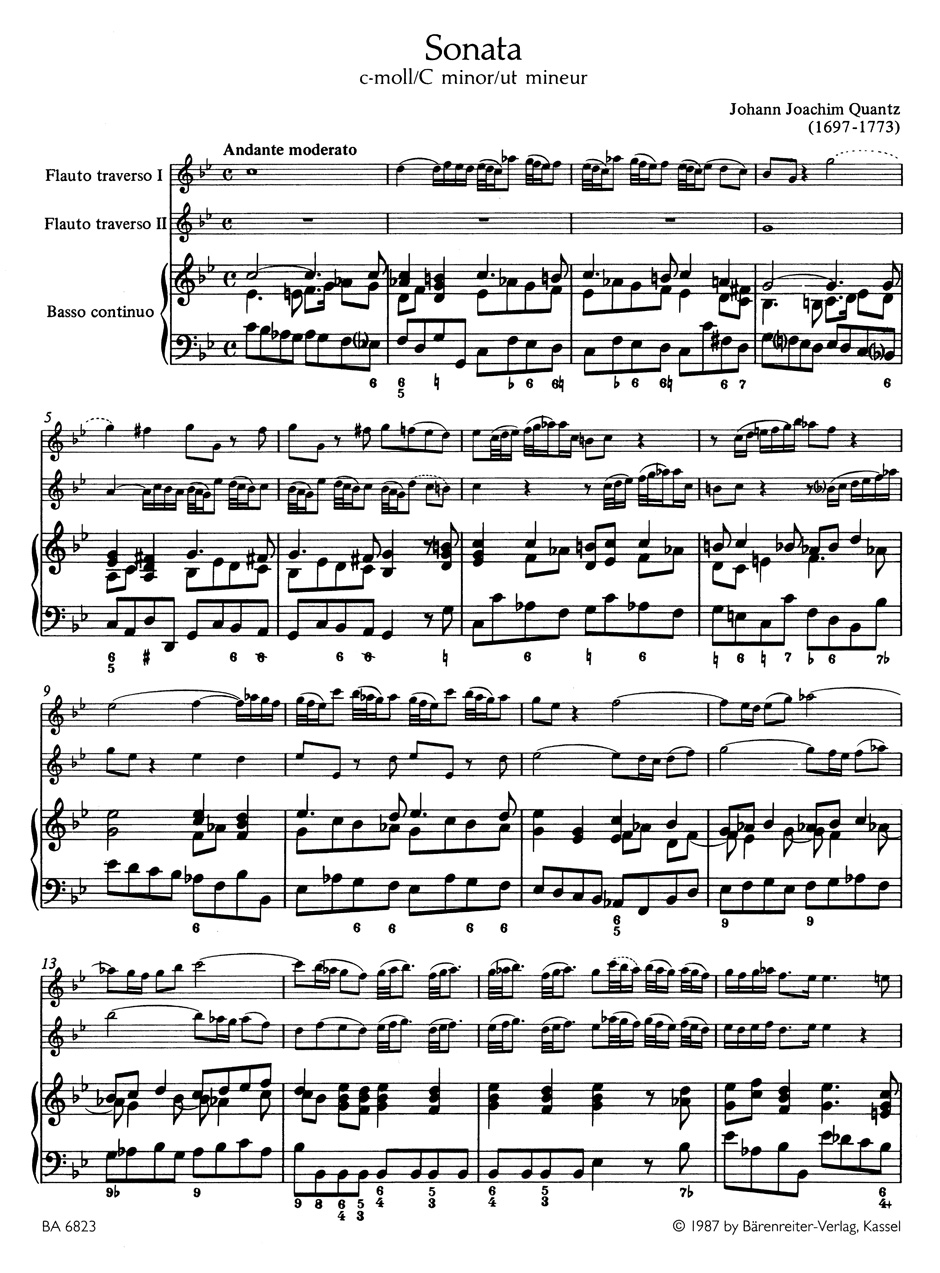 Other Cover Image Triosonate für zwei Flöten und Basso continuo c-Moll