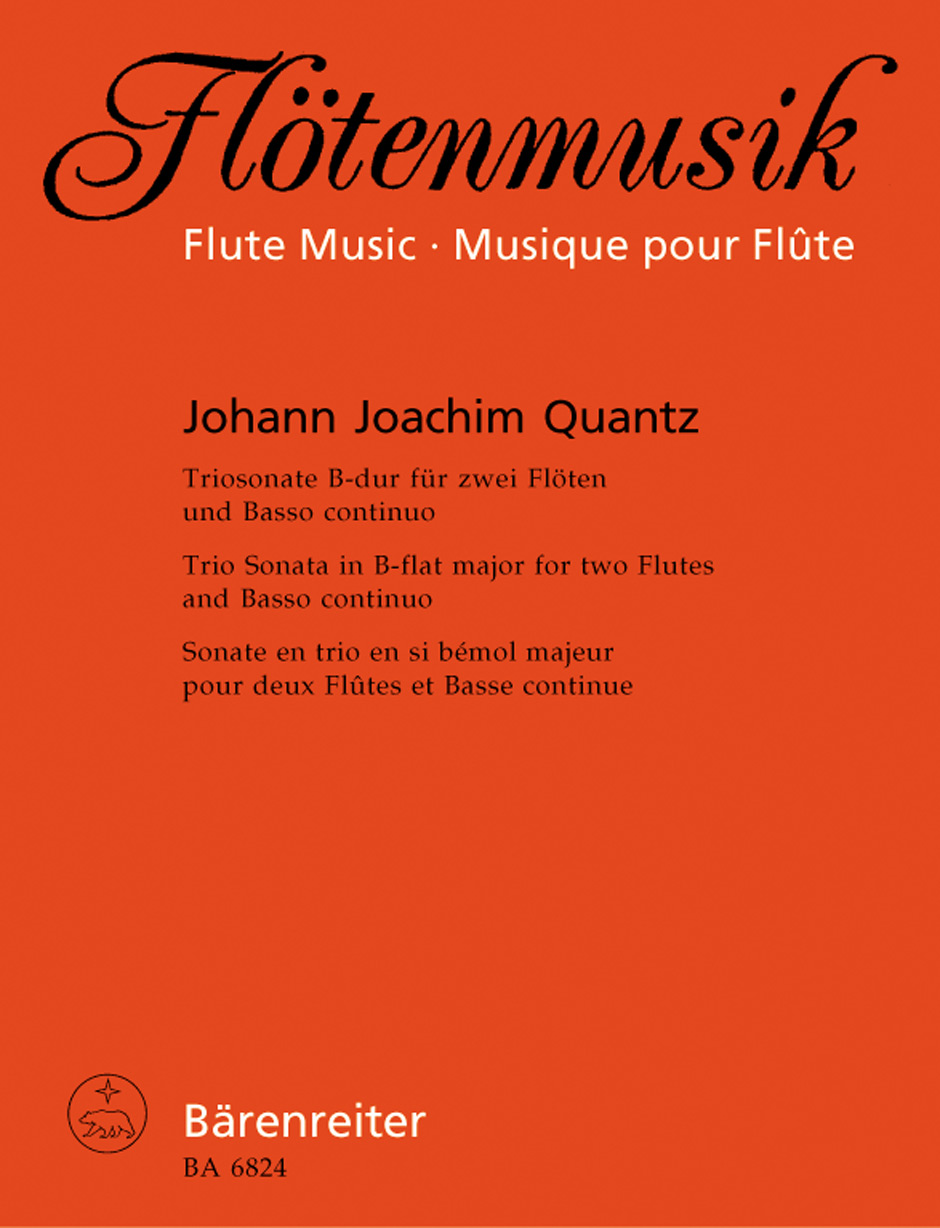 Front Cover Image Triosonate für zwei Flöten und Basso continuo B-Dur
