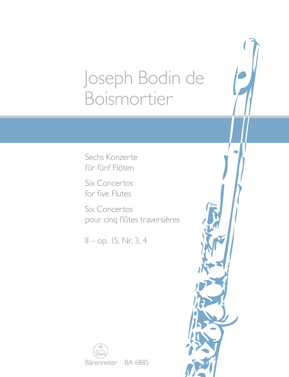 Front Cover Image Sechs Konzerte für fünf Flöten op. 15