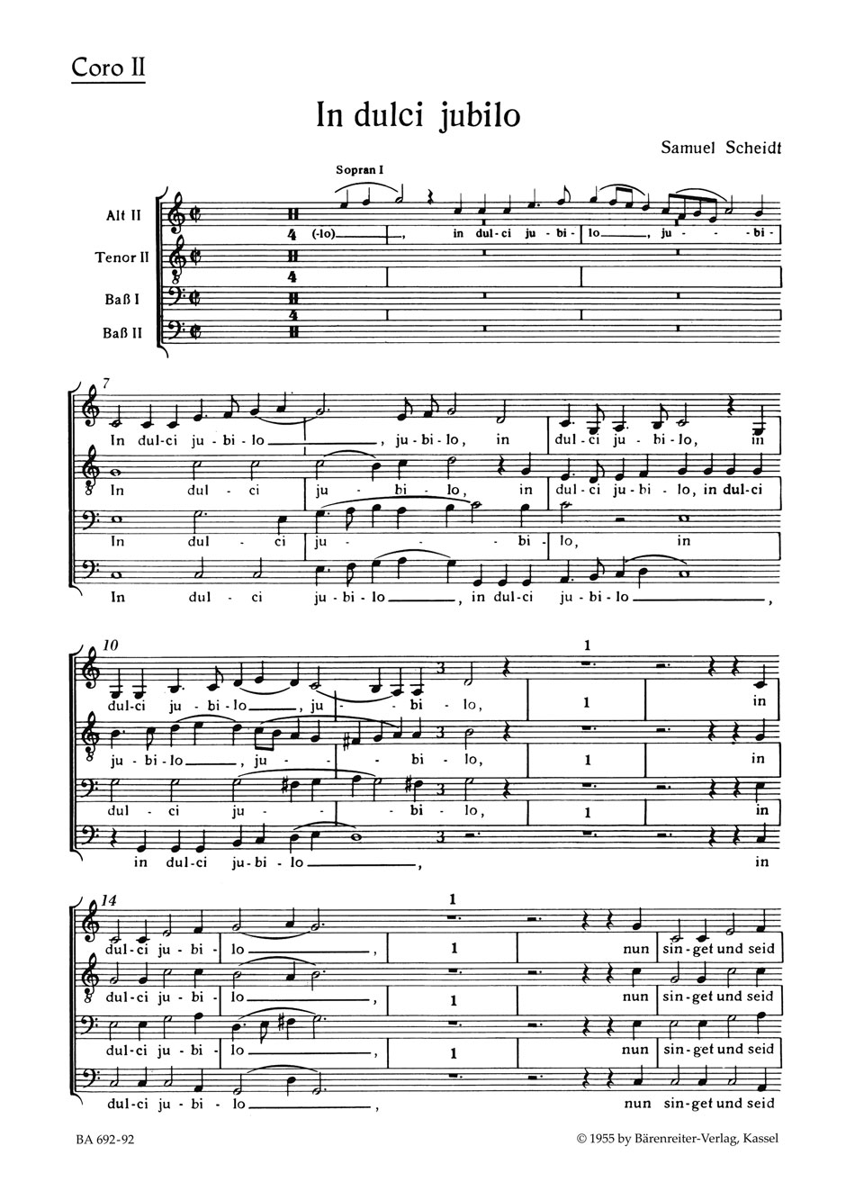 Front Cover Image In dulci jubilo