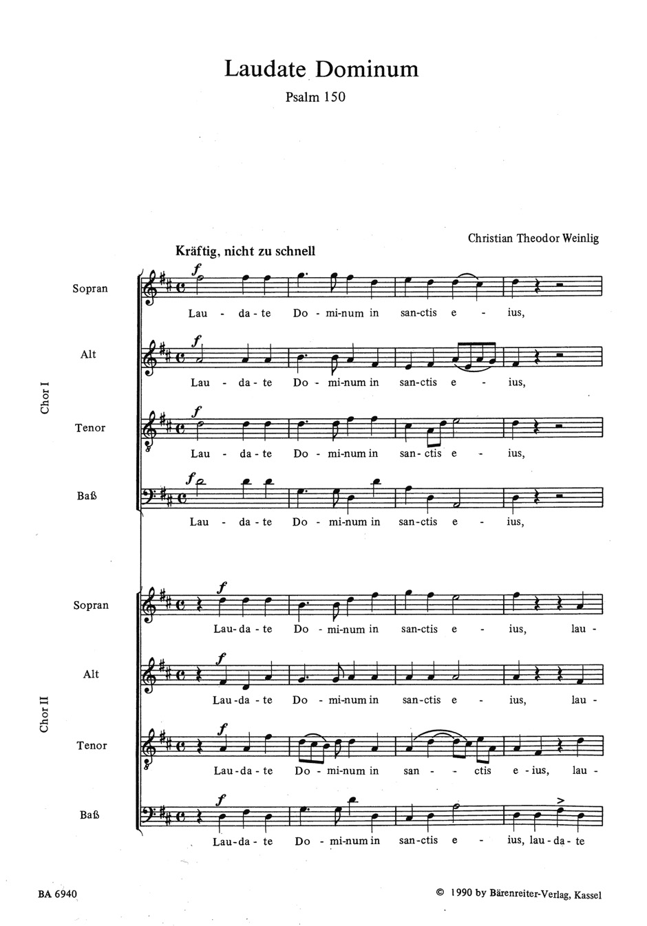 Other Cover Image Laudate Dominum für zwei vierstimmige Chöre