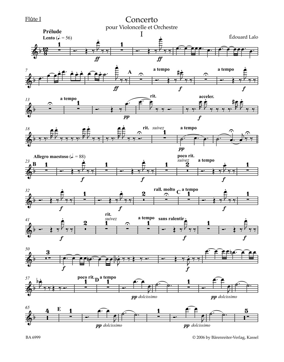 Front Cover Image Konzert für Violoncello und Orchester d-Moll