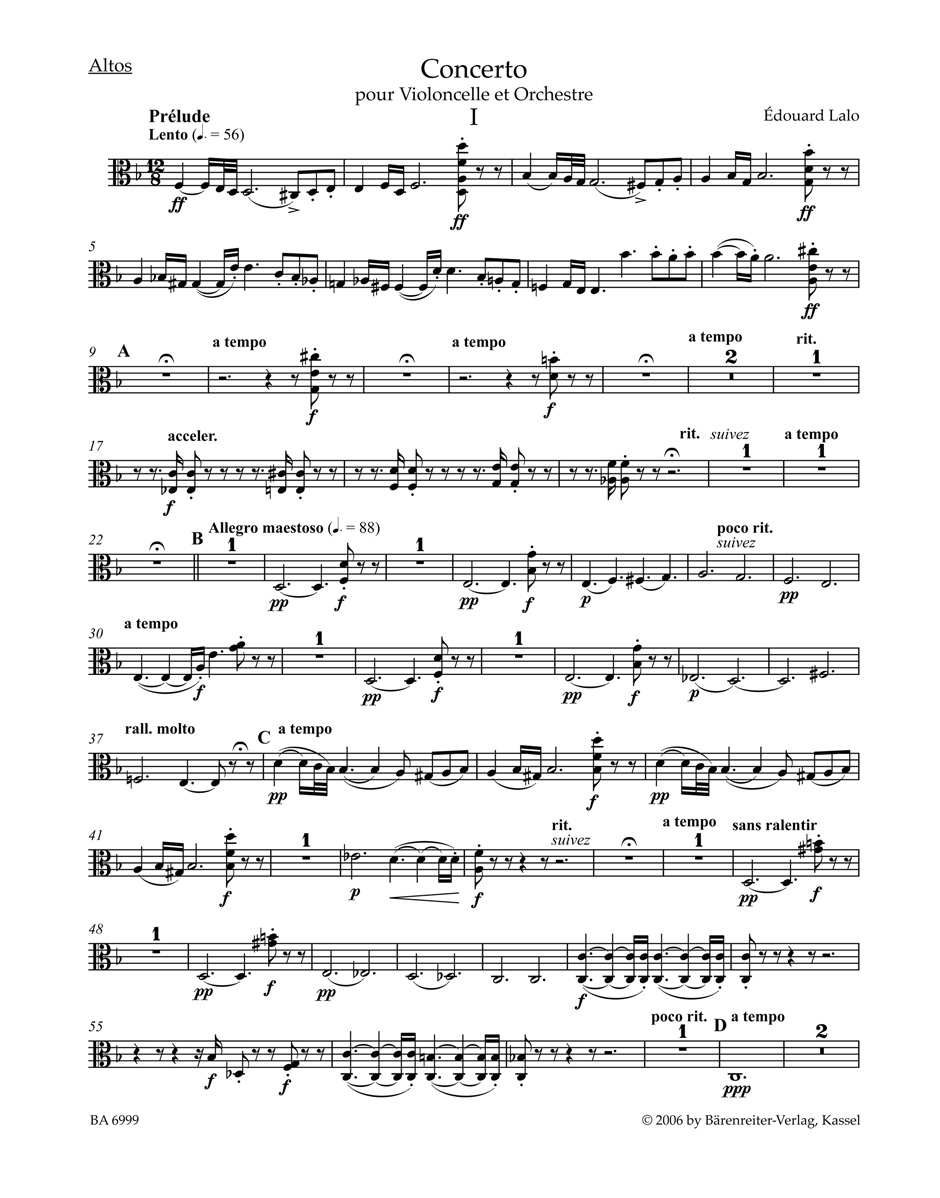 Front Cover Image Konzert für Violoncello und Orchester d-Moll