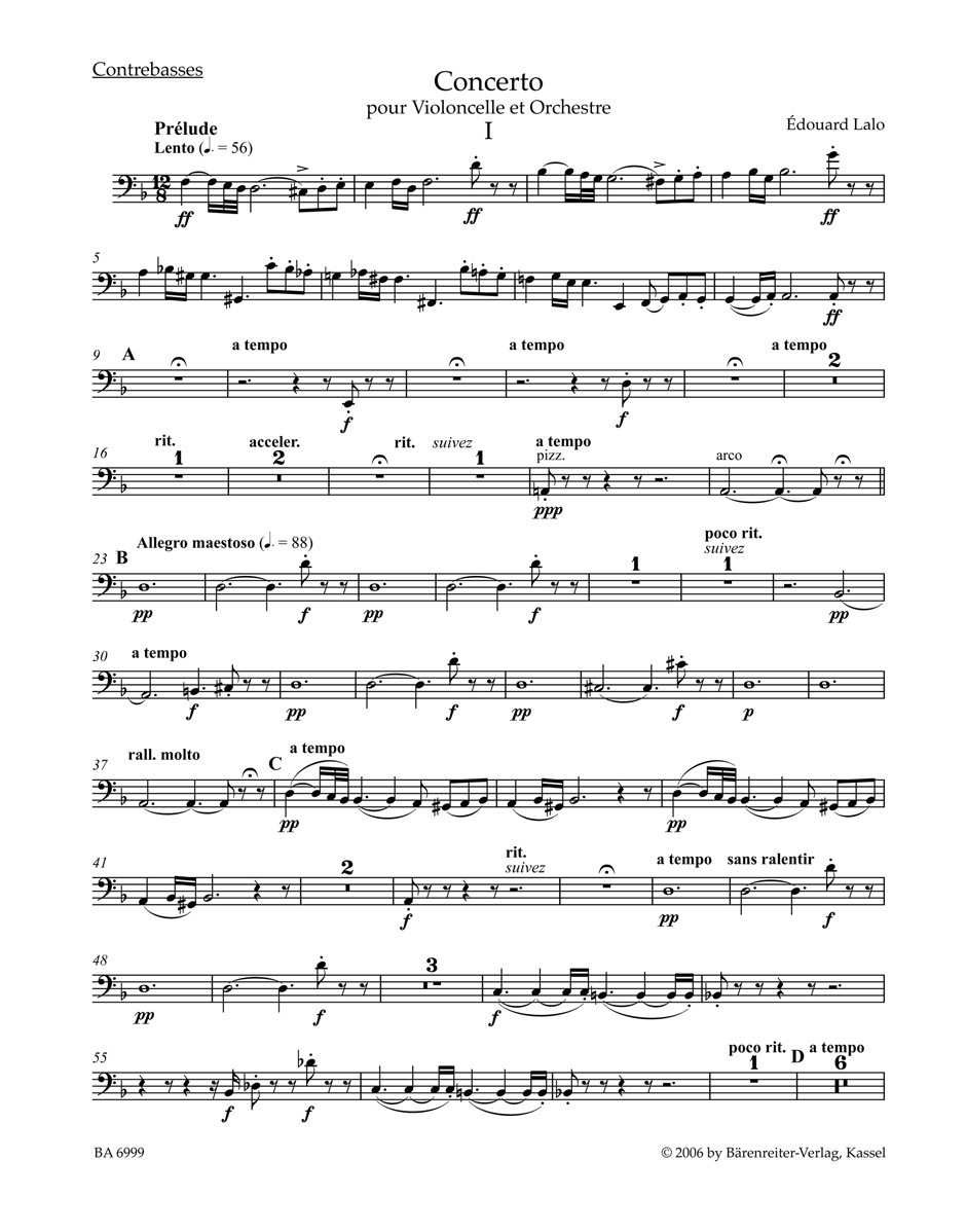 Front Cover Image Konzert für Violoncello und Orchester d-Moll