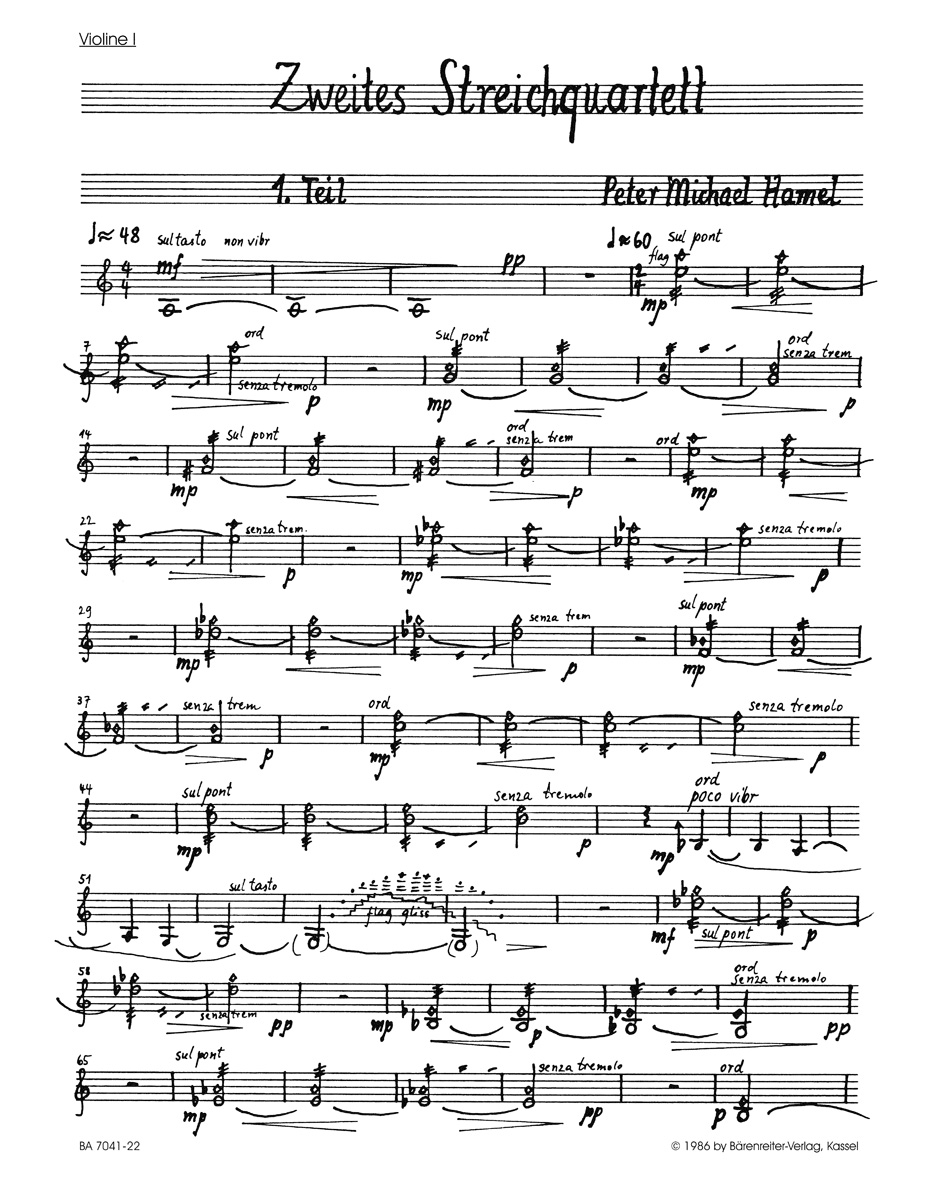Other Cover Image Zweites Streichquartett in zwei Teilen (1985/1986)