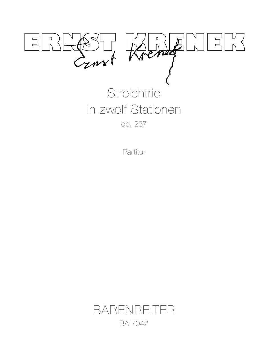 Front Cover Image Streichtrio in zwölf Stationen op. 237 (1985)