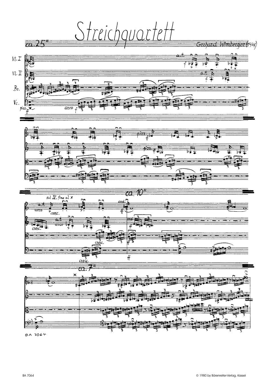 Other Cover Image Streichquartett (1978)