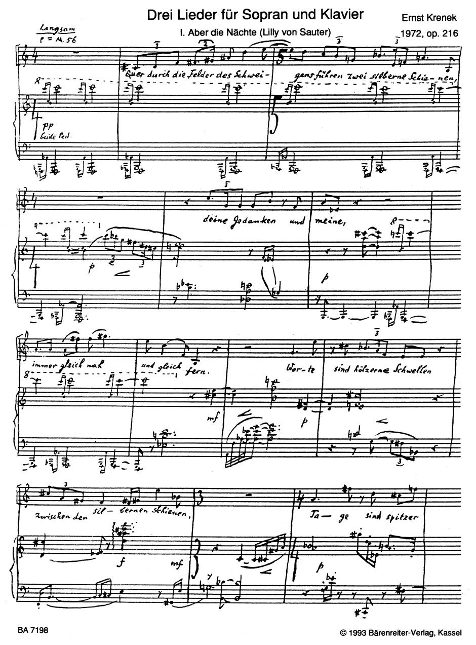 Other Cover Image Drei Lieder für Sopran und Klavier op. 216 (1972)