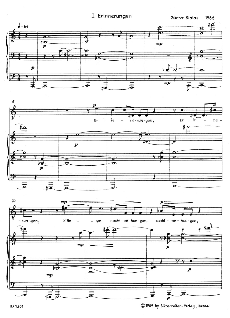 Other Cover Image Überblickt man die Jahre. für Tenor und Klavier (1989)