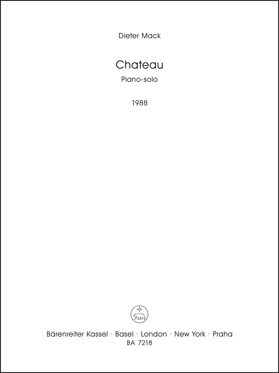 Front Cover Image Chateau (1988)