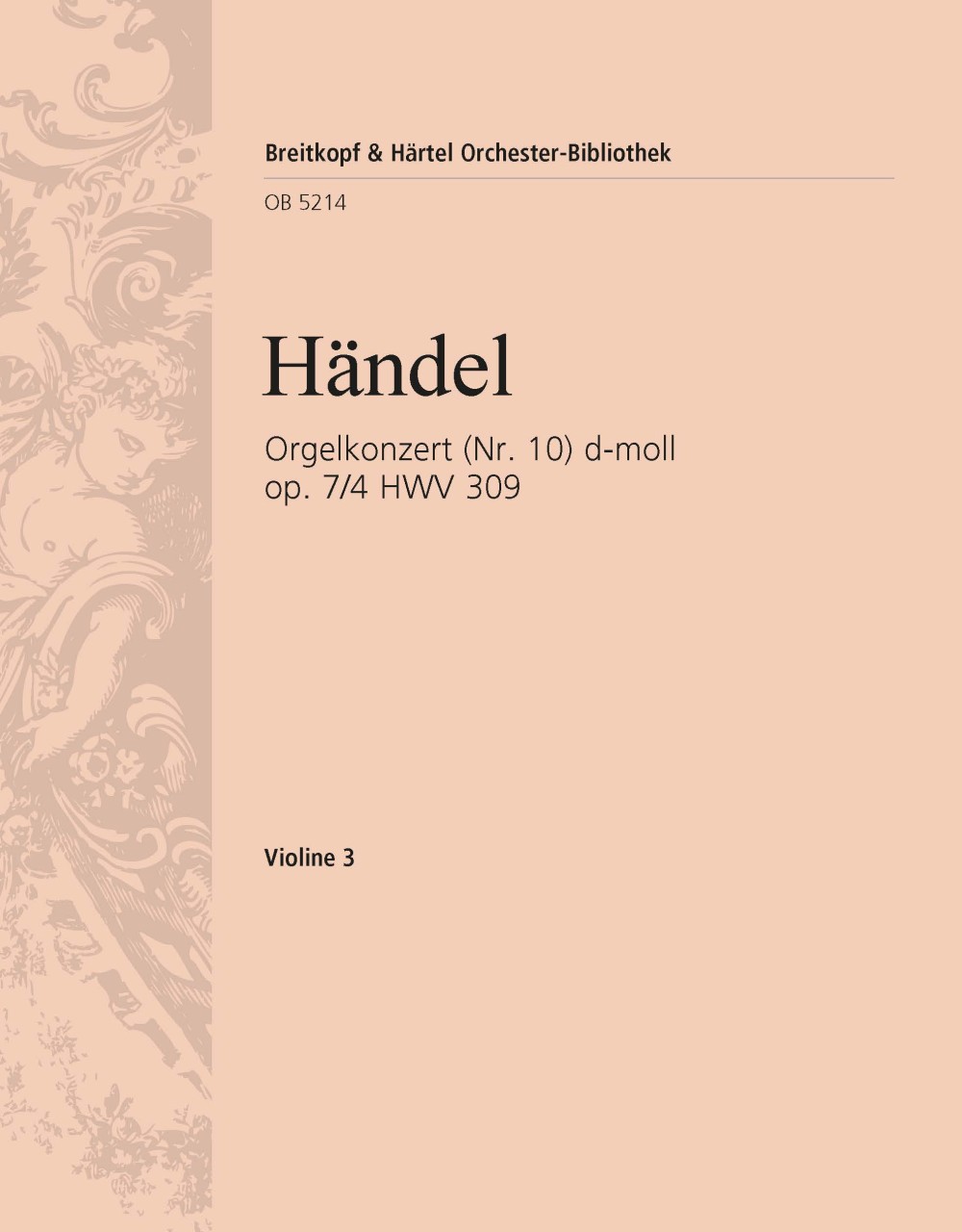 Front Cover Image Orgelkonzert d-moll op. 7/4 HWV309