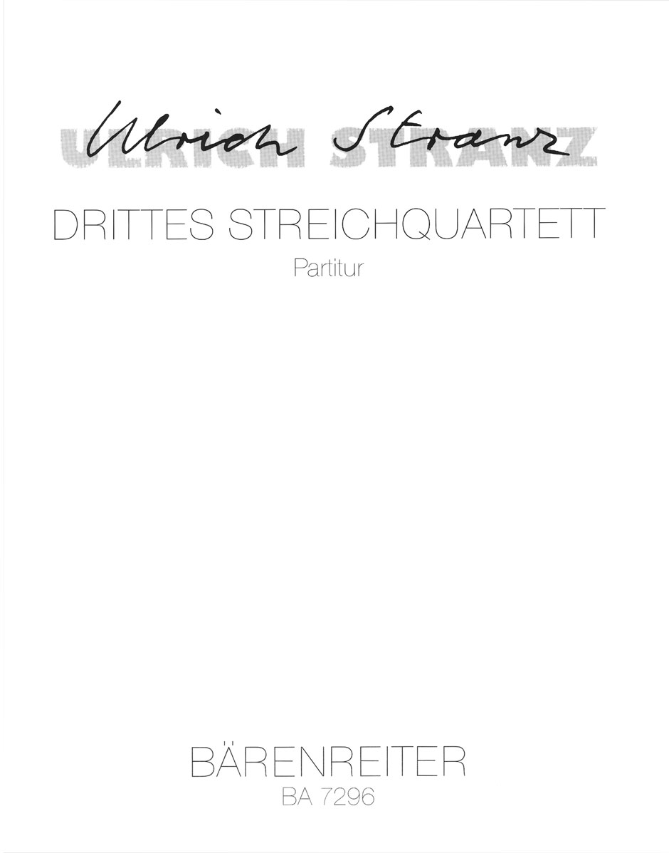 Front Cover Image Streichquartett Nr. 3 (1993/1997)