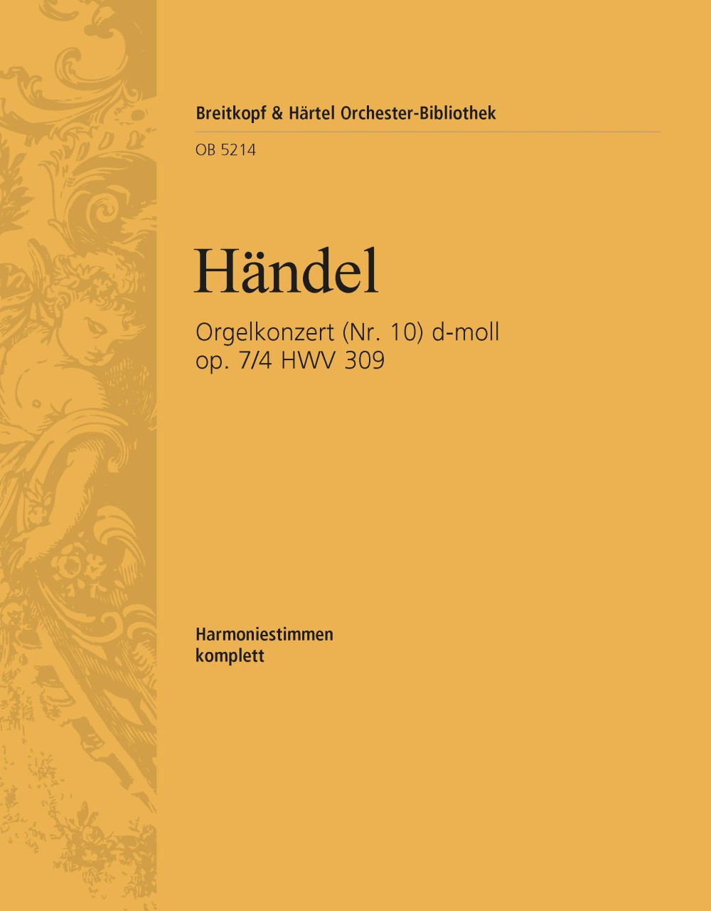 Front Cover Image Orgelkonzert d-moll op. 7/4 HWV309