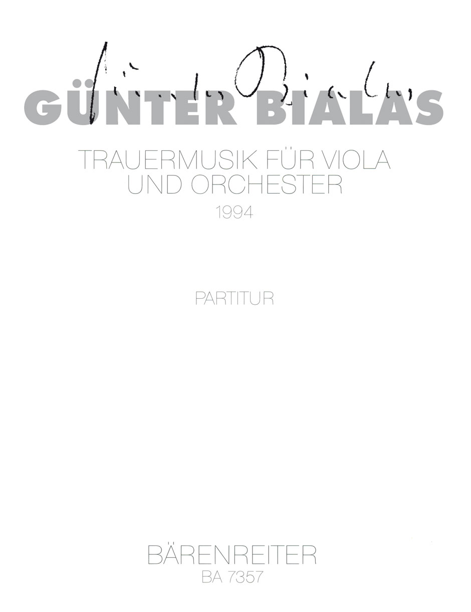 Front Cover Image Trauermusik (1994)