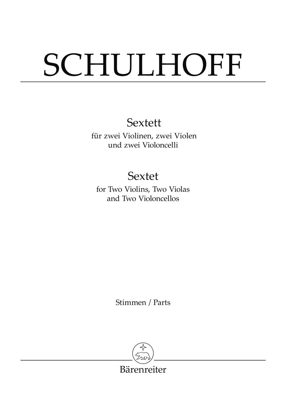 Front Cover Image Sextett zwei Violinen, zwei Violen und zwei Violoncelli (1924)