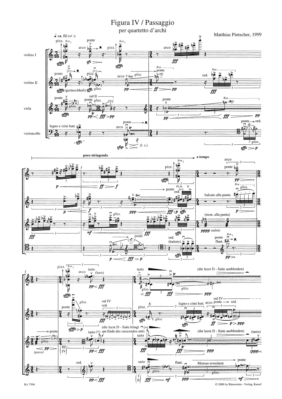 Other Cover Image Figura IV / Passaggio per quartetto d'archi (1999)