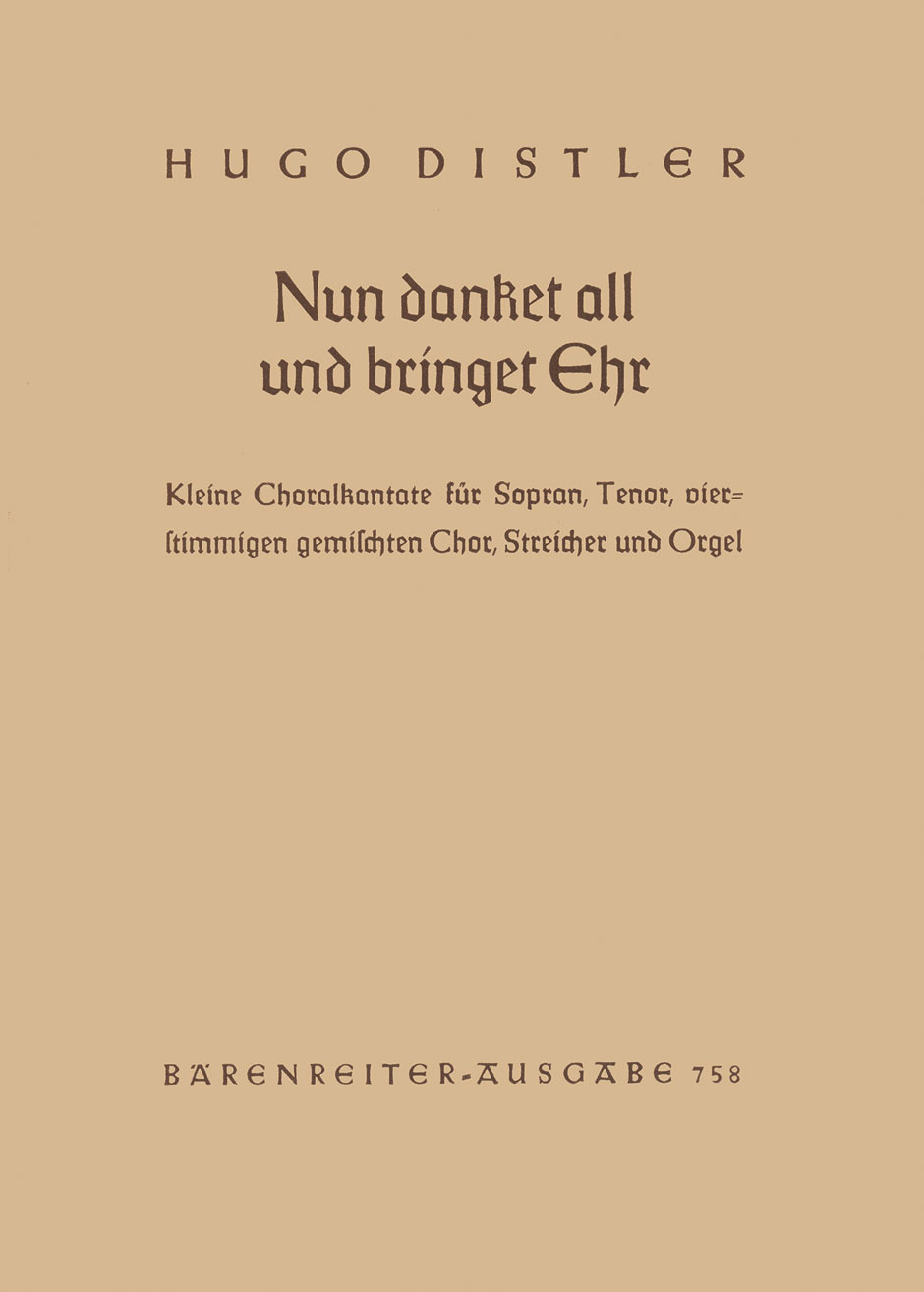 Front Cover Image Nun danket all und bringet Ehr op. 11/2 (1941)
