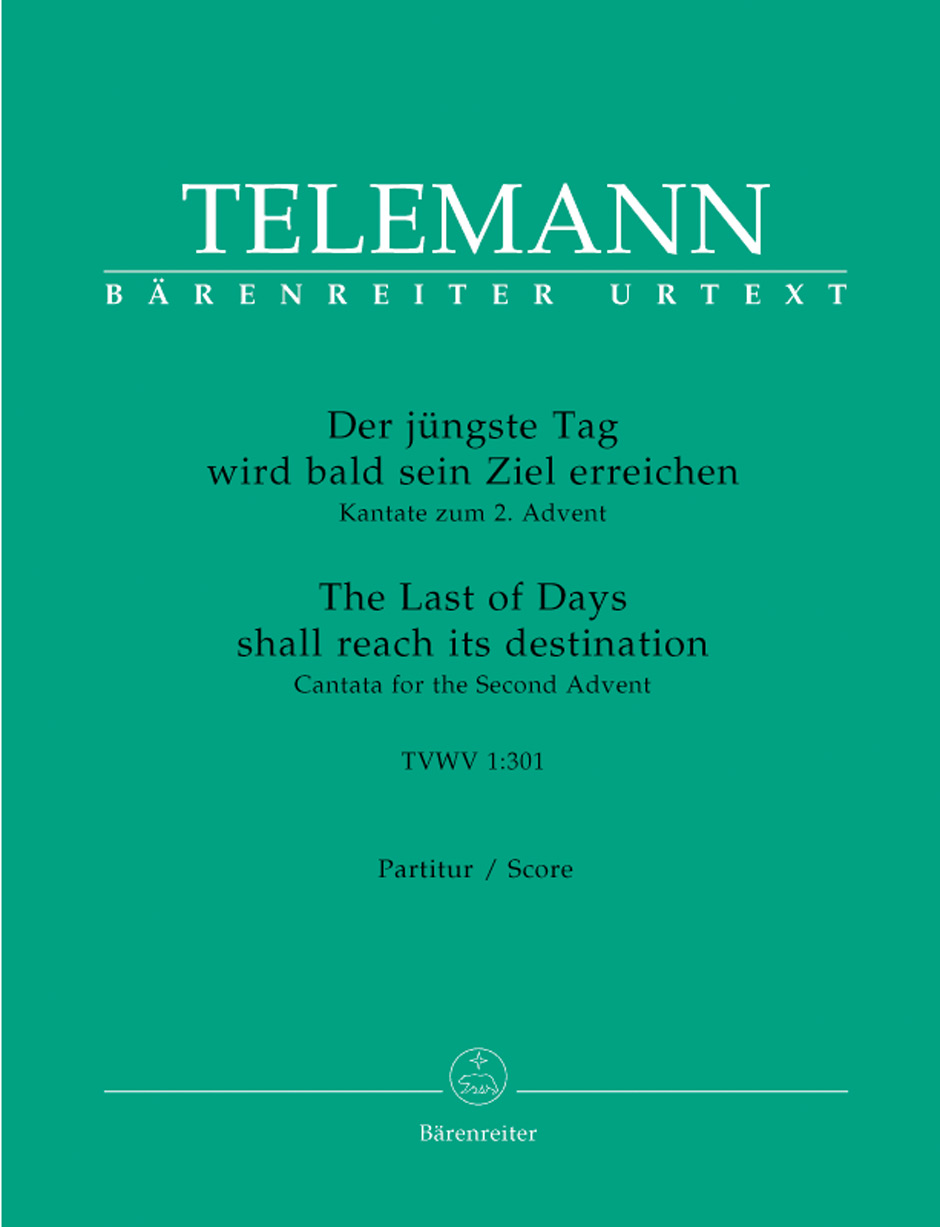 Front Cover Image Der jüngste Tag wird bald sein Ziel erreichen TVWV 1:301
