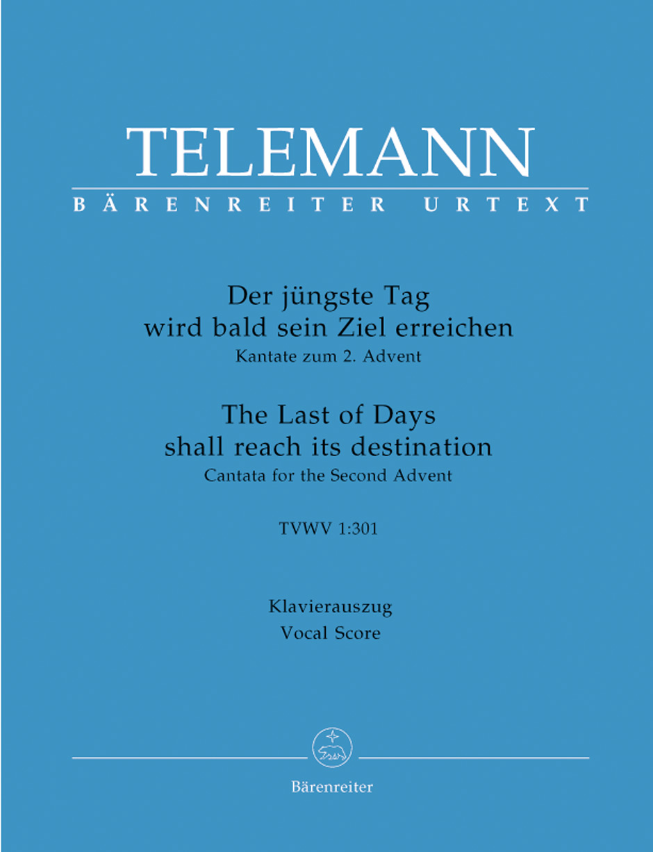 Front Cover Image Der jüngste Tag wird bald sein Ziel erreichen TVWV 1:301