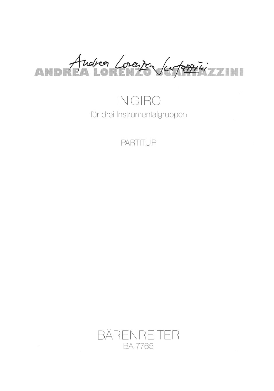 Front Cover Image in giro für drei Instrumentalgruppen (2000)