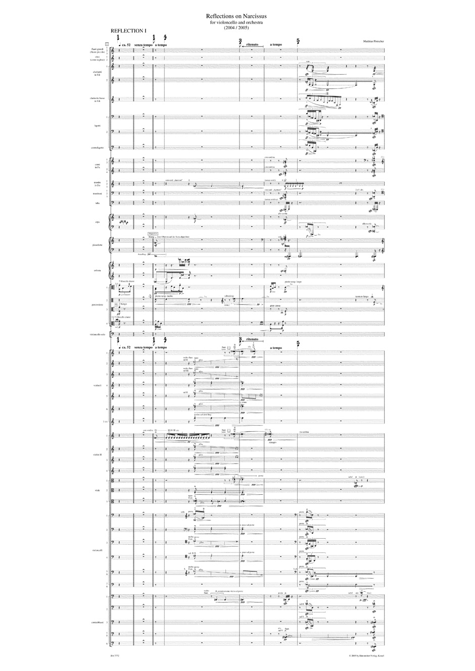 Other Cover Image Reflections on Narcissus for violoncello and orchestra (2004/2005)