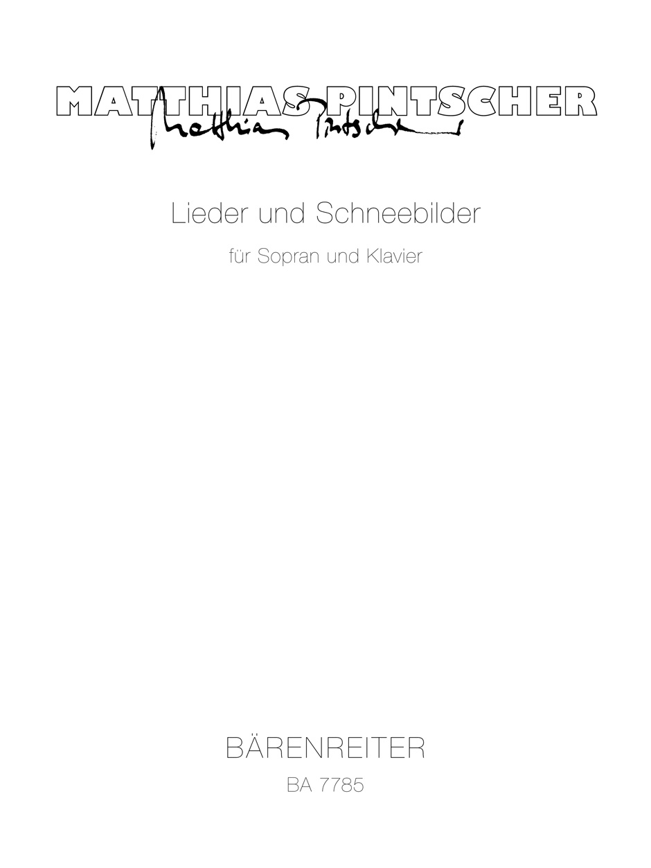 Front Cover Image Lieder und Schneebilder für Sopran und Klavier (2000/2001)