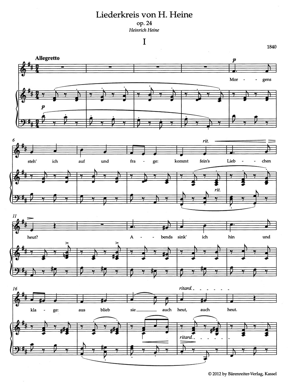 Other Cover Image Liederkreis op. 24