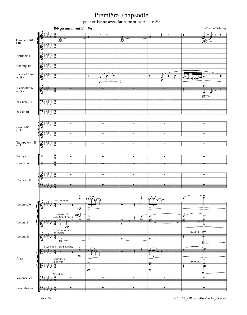 Other Cover Image Première Rhapsodie für Orchester mit Solo-Klarinette in B