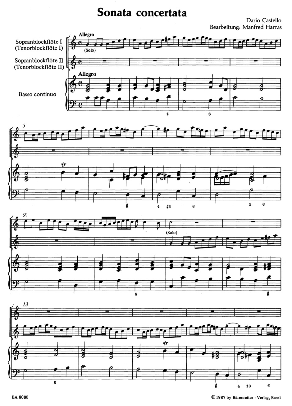 Other Cover Image Sonata concertata