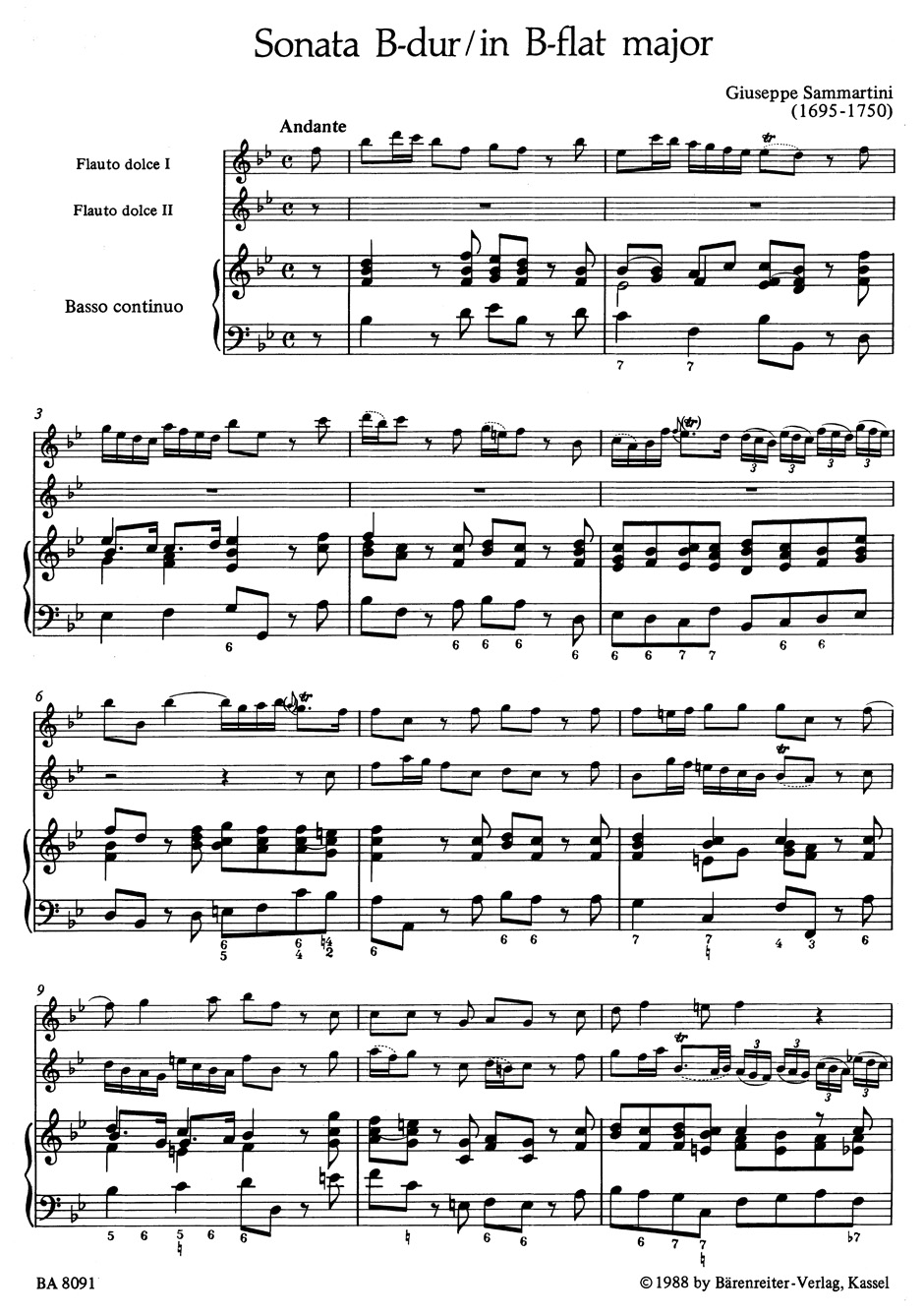 Other Cover Image Sonate B-Dur