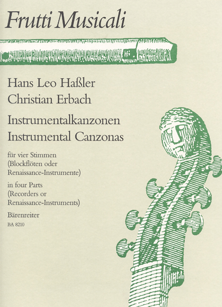 Front Cover Image Instrumentalkanzonen zu vier Stimmen